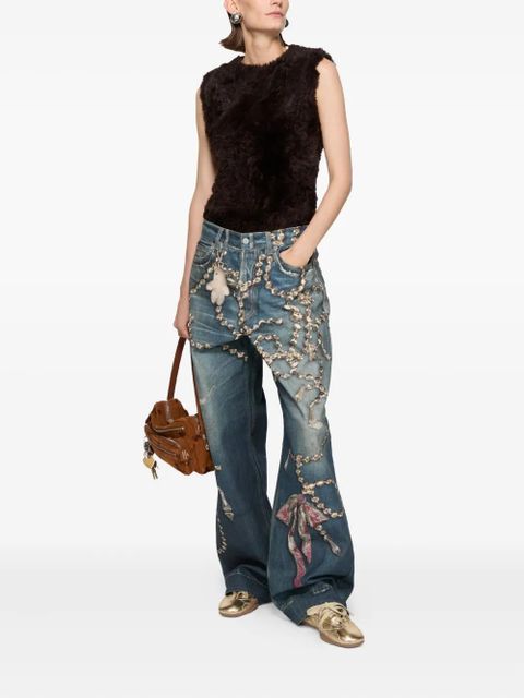 Acne Studios lace-up sneakers - Gold