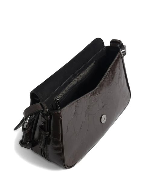 Zadig&Voltaire patent wings satchel - Brown