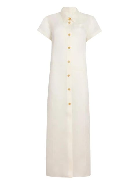 KHAITE Effy buttoned pocket dress - Neutrals - zdjęcie produktu nr 1