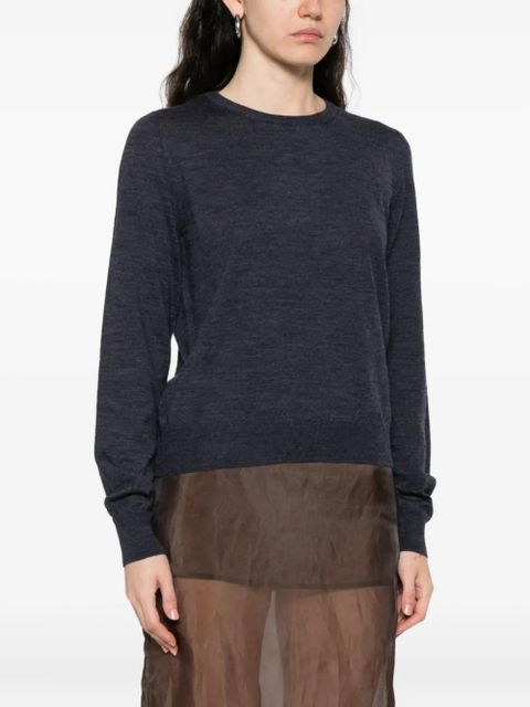 Maison Margiela round-neck wool sweater - Blue