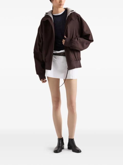 Prada poplin and rush stitch miniskirt - White - zdjęcie produktu nr 2