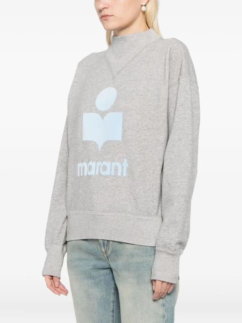 ISABEL MARANT logo high-neck sweatshirt - Grey