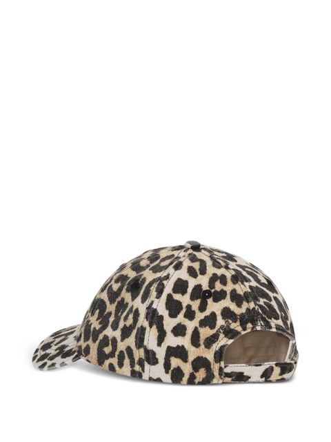 GANNI leopard-print cap - Neutrals - zdjęcie produktu nr 2