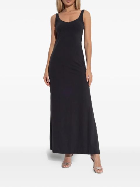 Bond-eye scoop-neck dress - Black