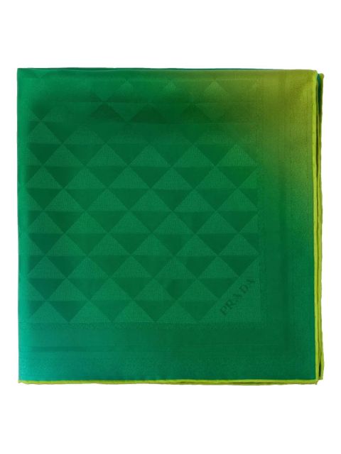 Prada printed silk scarf - Green - zdjęcie produktu nr 1