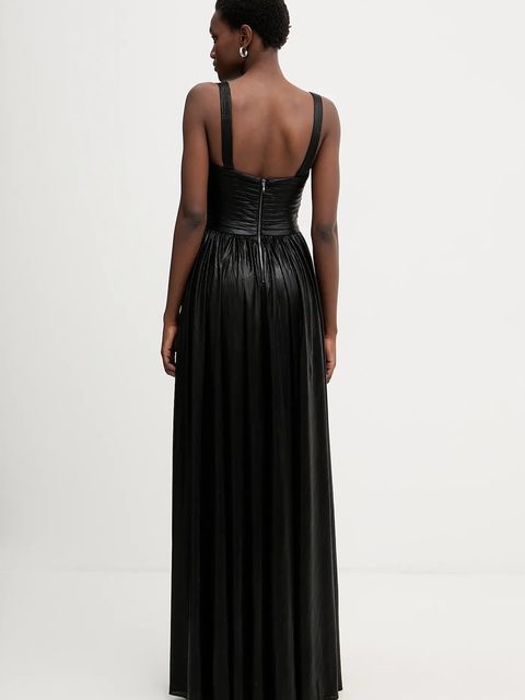 Retrofete sukienka Iris kolor czarny maxi rozkloszowana FW24-10329 - zdjęcie produktu nr 2