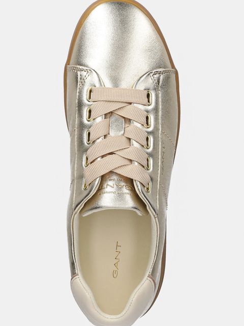 Gant sneakersy skórzane Avona damskie kolor złoty 31531990