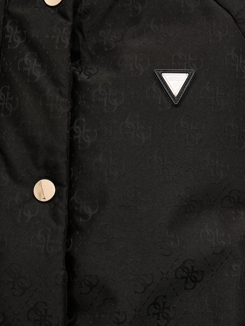 Guess kurtka 4G kolor czarny zimowa oversize V5BL07 WGLW2