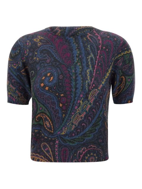ETRO paisley-print short-sleeve top - Multicolour - zdjęcie produktu nr 2