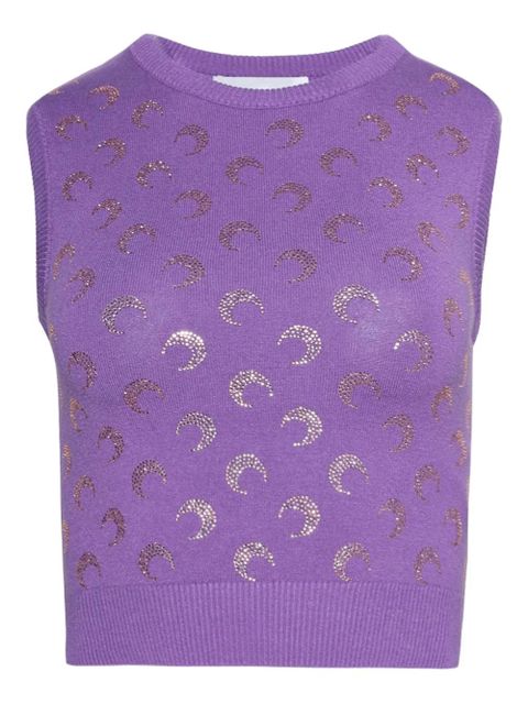 Marine Serre rhinestone-embellished tank top - Purple - zdjęcie produktu nr 1