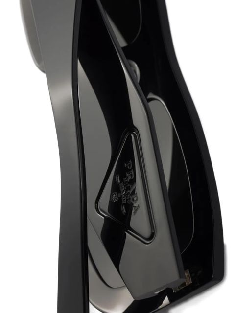 Prada Eyewear sunglasses with triangle logo - Black