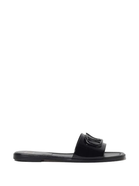 Valentino Garavani VLogo Signature patent sandals - Black - zdjęcie produktu nr 1