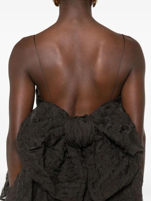 Cecilie Bahnsen Veronica matelassé-effect tank top - Brown