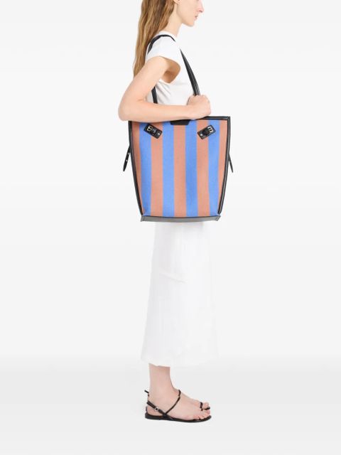 Proenza Schouler North South Days striped canvas tote bag - Blue - zdjęcie produktu nr 2