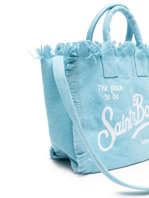 MC2 Saint Barth Colette fringe-trim tote bag - Blue