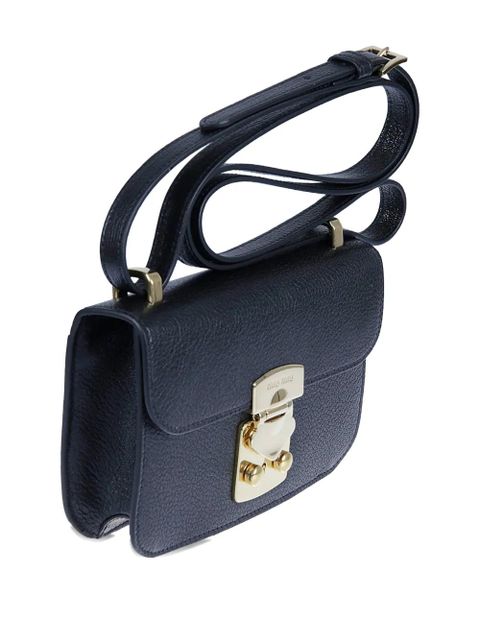 Miu Miu adjustable-length textured crossbody bag - Black