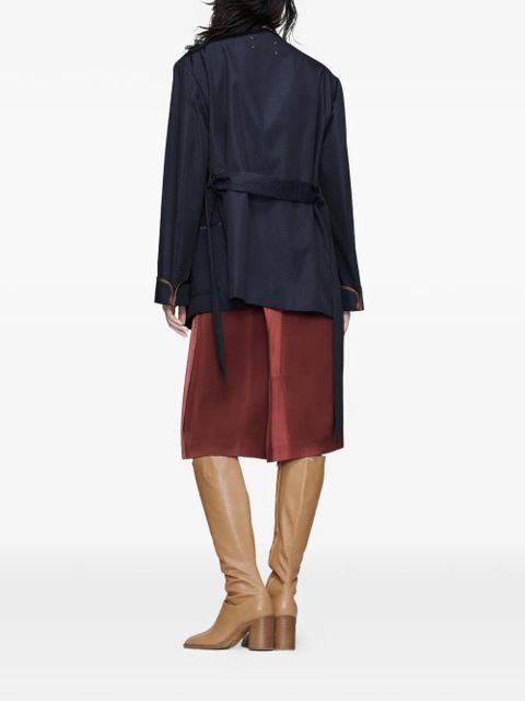 Maison Margiela belted blazer - Blue