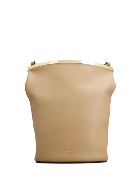 Tod's leather bucket bag - Neutrals - zdjęcie produktu nr 1