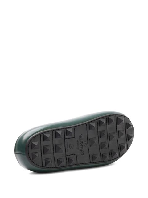 Valentino Garavani round-toe slides - Green