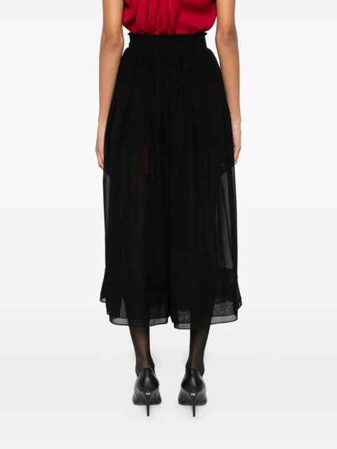 Lanvin tiered-bow trousers - Black