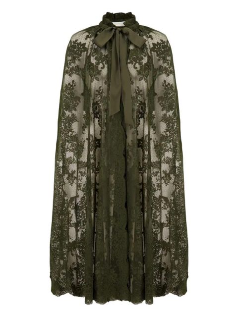ZIMMERMANN lace high-neck cape - Green