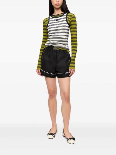 GANNI logo-patch shorts - Black - zdjęcie produktu nr 2