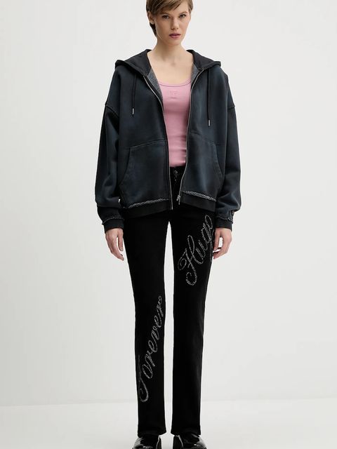 Guess Originals bluza kolor szary z kapturem gładka M5BQ41 K4110