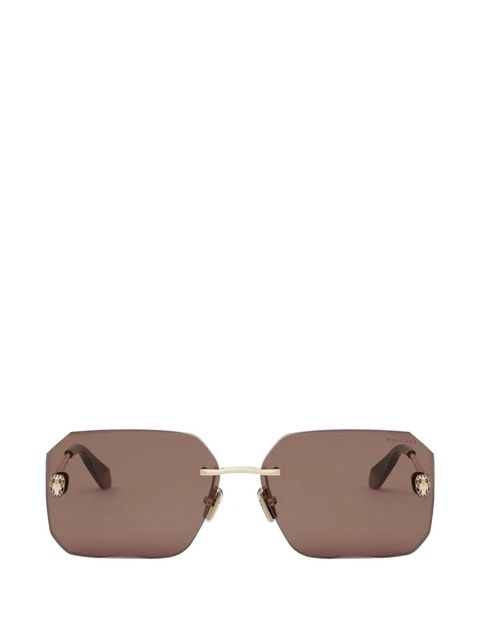 Bvlgari Serpenti geometric-frame sunglasses - Brown - zdjęcie produktu nr 1