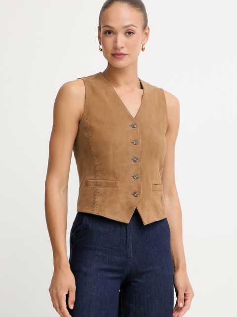 Weekend Max Mara kamizelka damska zamszowa VETUSTA - zdjęcie produktu nr 1