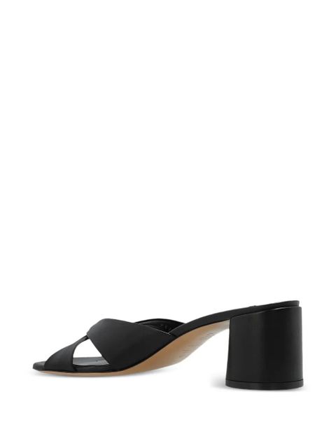 Casadei 70mm leather sandals - Black