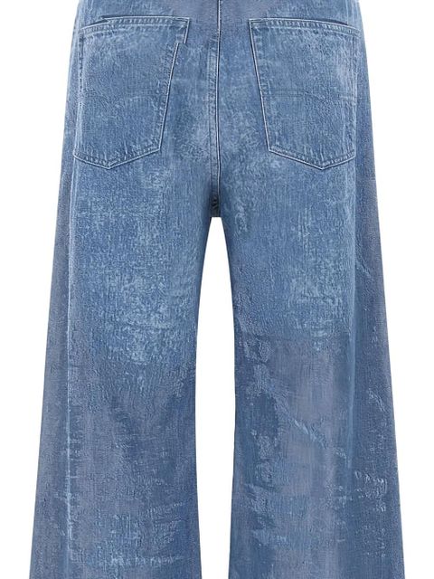 Diesel distressed-detail wide-leg jeans - Blue