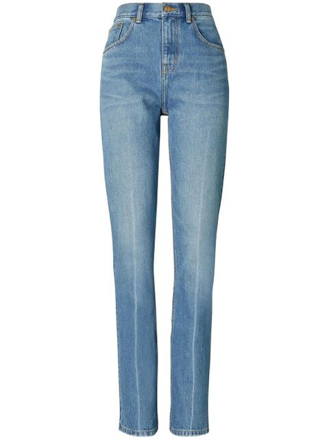 Tory Burch mid-rise straight-leg jeans - Blue - zdjęcie produktu nr 1