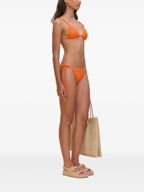 Cult Gaia Mina boned triangle bikini top - Orange