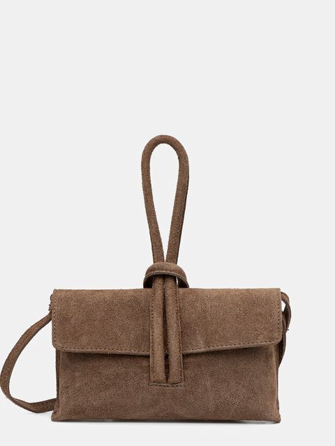 Answear.LAB kopertówka zamszowa kolor beżowy - zdjęcie produktu nr 1