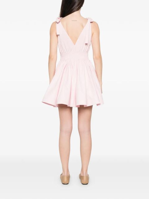Maje cotton A-line mini dress - Pink
