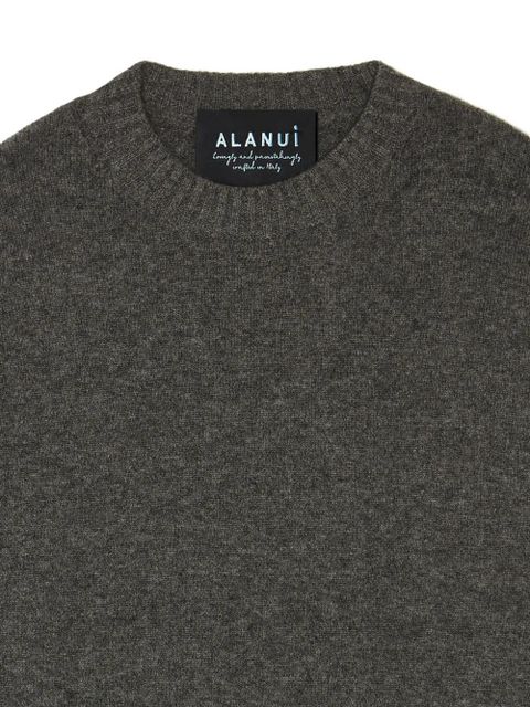 Alanui crew-neck cashmere-blend sweater - Grey