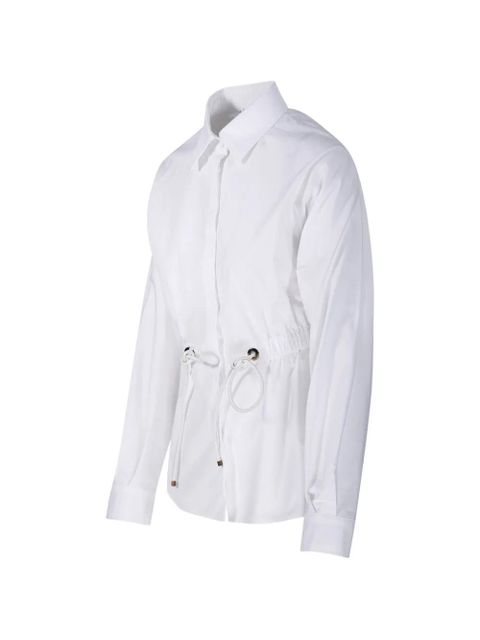 Max Mara Tazzina drawstring shirt - White