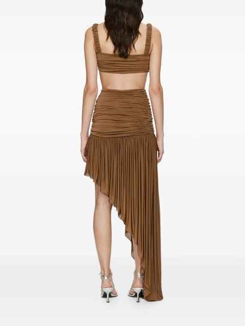 Christopher Esber Orion cut-out ruched top - Brown - zdjęcie produktu nr 2