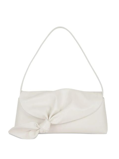 ROTATE BIRGER CHRISTENSEN knot-detail leather shoulder bag - White - zdjęcie produktu nr 1