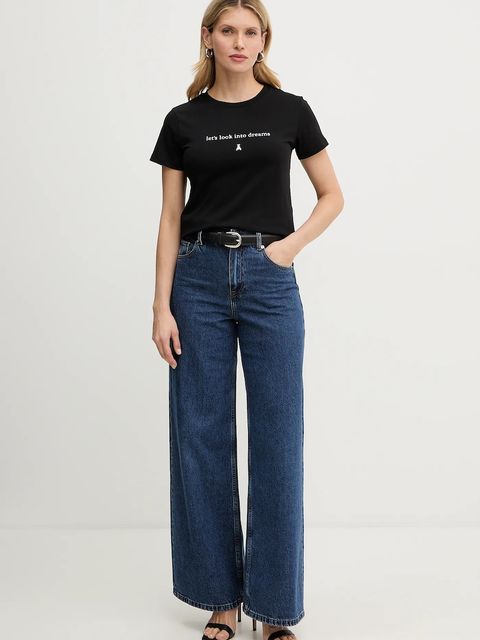 Patrizia Pepe t-shirt damski kolor czarny 8M1800 J061 - zdjęcie produktu nr 2