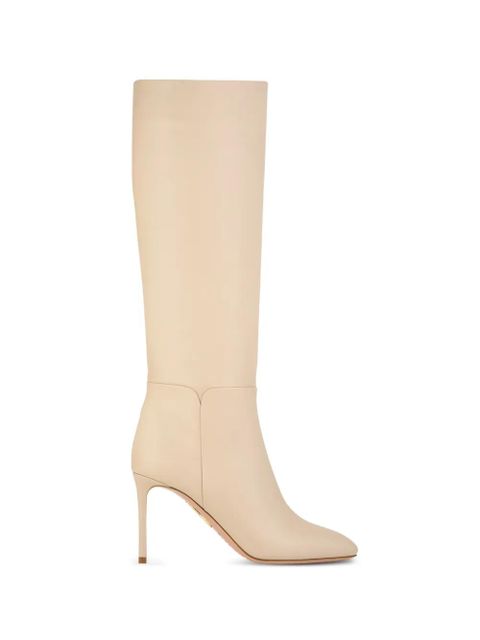 Aquazzura almond toe knee-high boots - Neutrals - zdjęcie produktu nr 1