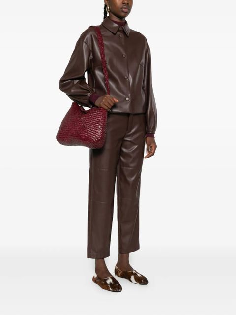 DRAGON DIFFUSION woven leather shoulder bag - Red