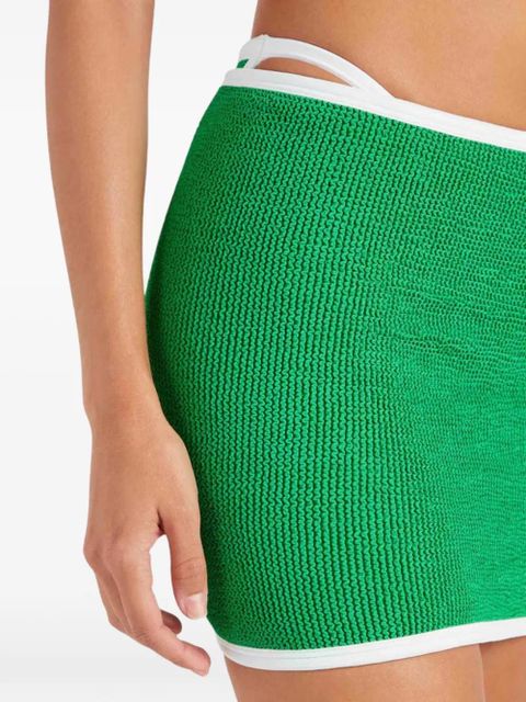 Hunza G Devyn crinkle skirt - Green