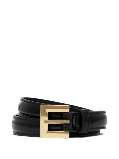 ANINE BING patent-leather belt - Black - zdjęcie produktu nr 2