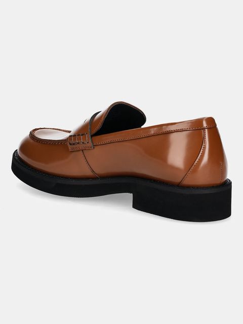 BOSS mokasyny skórzane Eleri damskie kolor brązowy na płaskim obcasie 50548761 - zdjęcie produktu nr 2