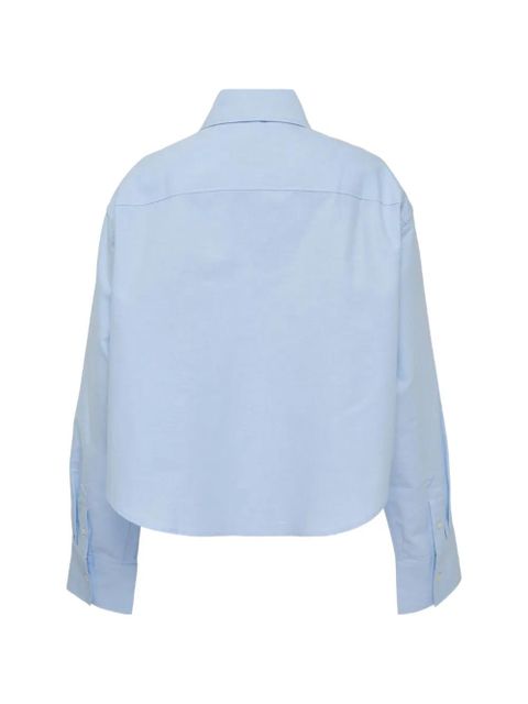 AMI Paris oversized cropped shirt - Blue - zdjęcie produktu nr 2