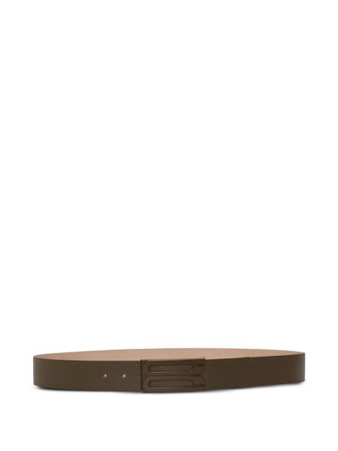 Victoria Beckham logo-buckle leather belt - Green - zdjęcie produktu nr 1