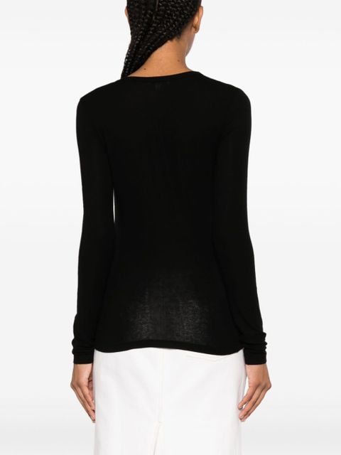 AGOLDE scoop-neck lyocell-blend jumper - Black