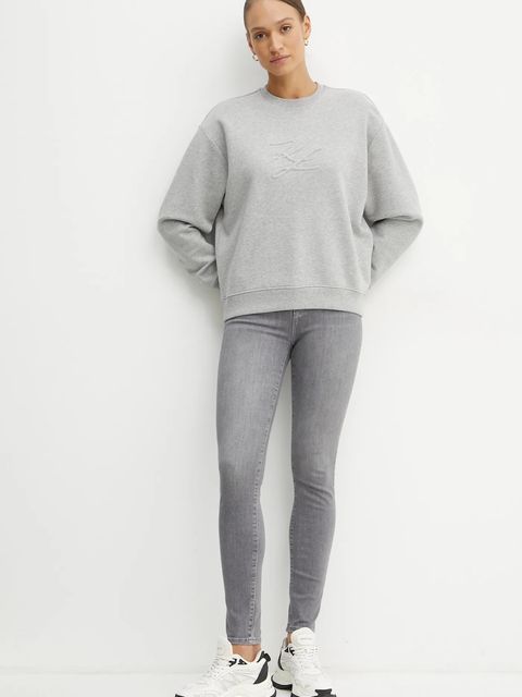 Karl Lagerfeld jeansy damskie kolor szary A1W10077 - zdjęcie produktu nr 2