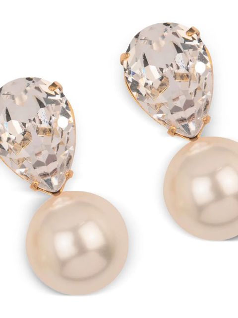 Jennifer Behr crystal-pearl earrings - Neutrals - zdjęcie produktu nr 2